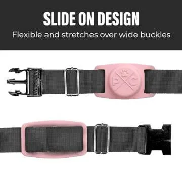 Pup Culture AirTag Dog Collar (2 Pack) | Durable & Protective Dog AirTag Holder - Track Your Pet Using Apple AirTag Technology - Dog Collar AirTag Holder