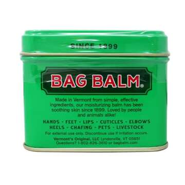 Bag Balm Vermont's Original Hand Moisturizer, Hand Balm for Dry Skin, Cracked Hands, Heels & Dry Hands Treatment, For Dogs and More Ointment, Lotion - 8oz Tin, 3 Pack
