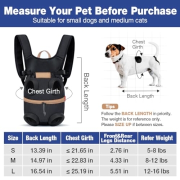Lekereise Comfortable Pet Carrier Backpack for Small Dogs