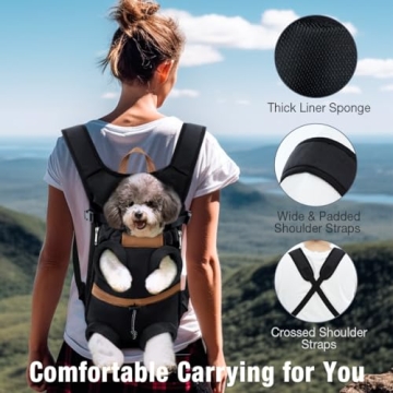Lekereise Comfortable Pet Carrier Backpack for Small Dogs