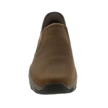 Skechers USA Men's Men's Craster-Lanigan Hands Free Slip-in Moccasin, Brown, 10.5