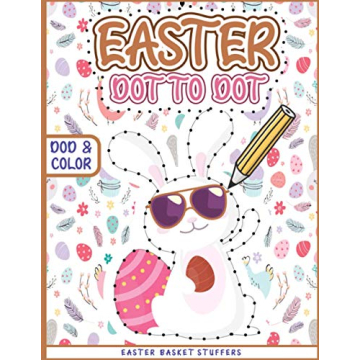 Easter Dot to Dot Activity Book for Kids Ages 4-8