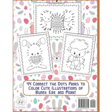 Easter Dot to Dot Activity Book for Kids Ages 4-8