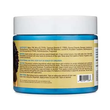ORS Curls Unleashed Color Blast Temporary Color Wax, Infused with Beeswax & Castor Oil, Bodacious Blue (6.0 oz)