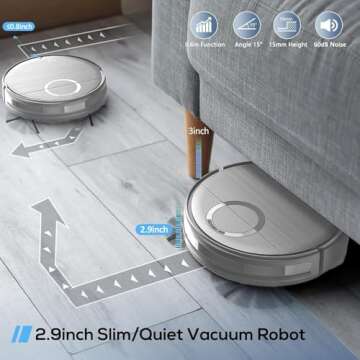MAMNV T7S Robot Vacuum and Mop Combo for Effortless Cleaning