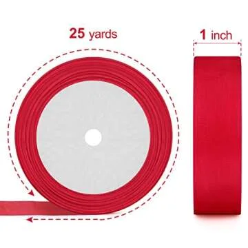 Showin 5 Rolls Organza Ribbon 1" x 25 Yd Each Roll, Sheer Chiffon Ribbon, Transparent Sheer Ribbon for Gift Wrapping, Bouquet, Wedding, Party Decoration (Orange and Black Series)