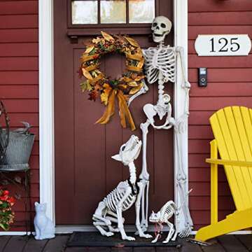 Showin 5 Rolls Organza Ribbon 1" x 25 Yd Each Roll, Sheer Chiffon Ribbon, Transparent Sheer Ribbon for Gift Wrapping, Bouquet, Wedding, Party Decoration (Orange and Black Series)