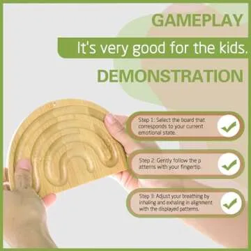 Breathing Board Mindfulness Tools Sensory Board,Mindful Breathing Boards for Social Emotional Learning Calm Down Corner Supplies