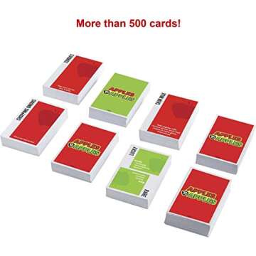 Mattel Games Apples to Apples Party in a Box Family Game with More Than 500 Cards for Game Nights & Parties