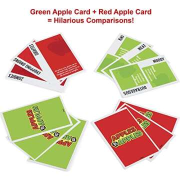 Mattel Games Apples to Apples Party in a Box Family Game with More Than 500 Cards for Game Nights & Parties