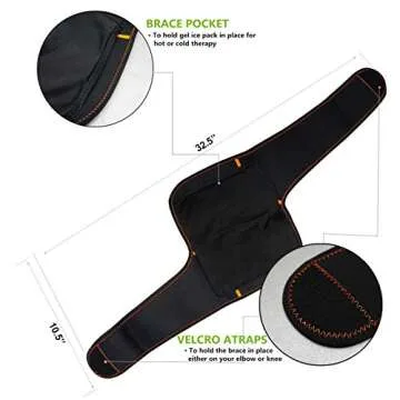 WORLD-BIO Knee Ice Pack Wrap for Pain Relief and Recovery