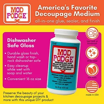 Mod Podge Dishwasher Safe Sealer, Glue & Finish 16 Oz