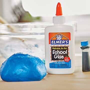 Elmer's Liquid School Glue: 4oz, Washable, Non-Toxic, 24 Count for Crafting & Slime