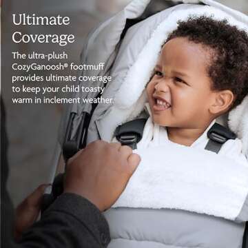 UPPAbaby CozyGanoosh Footmuff - Easily Attaches to UPPAbaby Strollers + RumbleSeat - Ultra-plush, We...