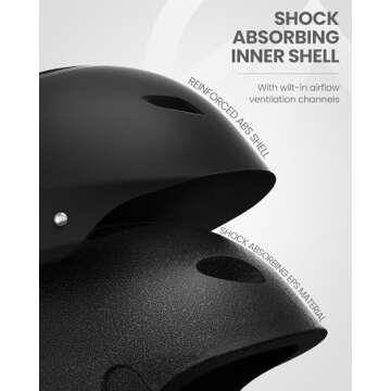 OutdoorMaster Kelvin Ski Helmet - Snowboard Helmet for Men, Women & Youth (Black,L)