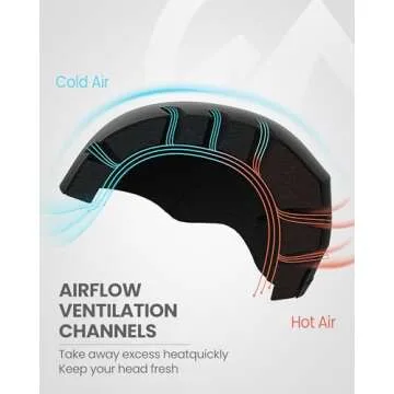 OutdoorMaster Kelvin Ski Helmet - Snowboard Helmet for Men, Women & Youth (Black,L)