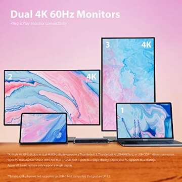 CalDigit USB-C Pro Dock - 2 x DisplayPort 1.2, 85W Charging, Thunderbolt 3, UHS II SD Card Slot, USB...
