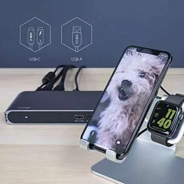 CalDigit USB-C Pro Dock - 2 x DisplayPort 1.2, 85W Charging, Thunderbolt 3, UHS II SD Card Slot, USB Ports, LAN, 3.5mm Audio, USB-C and Thunderbolt 4 Compatible