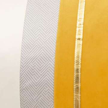 Avigers 20 x 20 Inches Yellow White Gold Leather Striped Patchwork Velvet Cushion Case Luxury Modern Throw Pillow Cover Decorative Pillow for Couch Living Room Bedroom Car