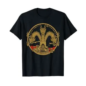 Vintage Dragon King Ghidorah Art Sunset Japanese T-Shirt