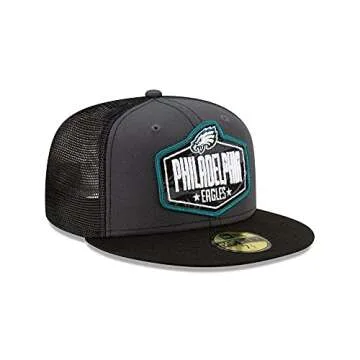 New Era Men's Graphite/Black Philadelphia Eagles 2021 NFL Draft On-Stage 59FIFTY Fitted Hat
