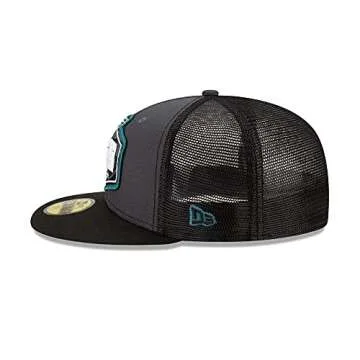 New Era Men's Graphite/Black Philadelphia Eagles 2021 NFL Draft On-Stage 59FIFTY Fitted Hat