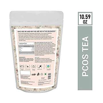 NAMHYA Periods Care Green Tea with Shatavari, Ashoka | Natural Ayurvedic Herbs for Hormonal Balance and Better Period Cycle | 10.59 oz (150 Servings)…