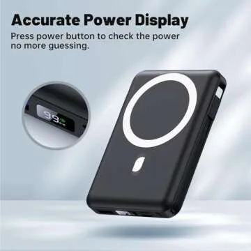 Yiisonger 10000mAh Mag-Safe Portable Charger with LED Display