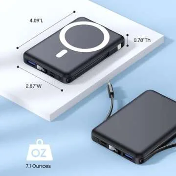 Yiisonger 10000mAh Mag-Safe Portable Charger with LED Display