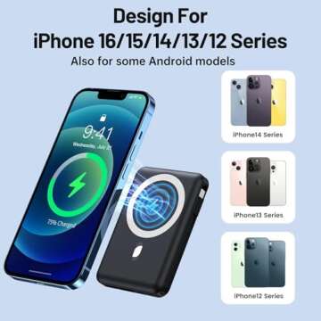 Yiisonger 10000mAh Mag-Safe Portable Charger with LED Display