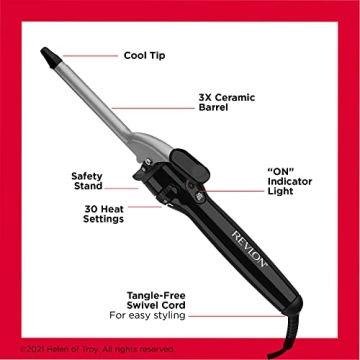 Revlon Triple Ceramic Curling Iron for Smooth Curls