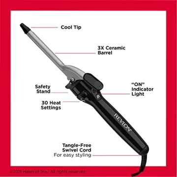 Revlon Triple Ceramic Curling Iron for Smooth Curls