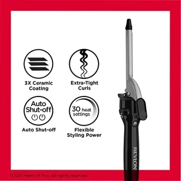 Revlon Triple Ceramic Curling Iron for Smooth Curls