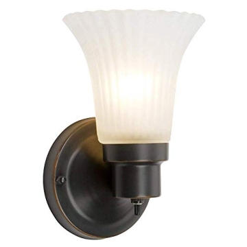 Design House Village 1-Light Dimmable Wall Sconce - Elegant Bronze Fixture