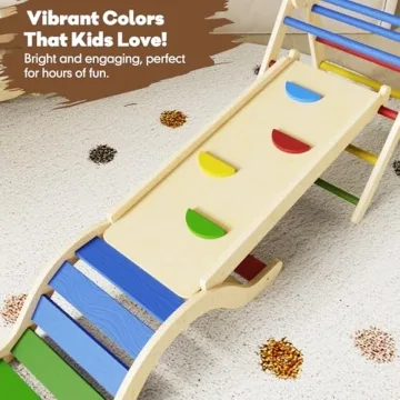 7-in-1 Pikler Triangle Set for Toddlers - Climbing Fun