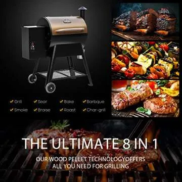 Wood Pellet Smoker & Grill for Perfect Outdoor BBQ