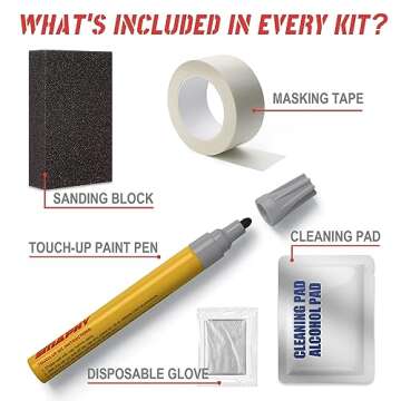 SMAPHY Wheel Scratch Repair Kit for Black Rims