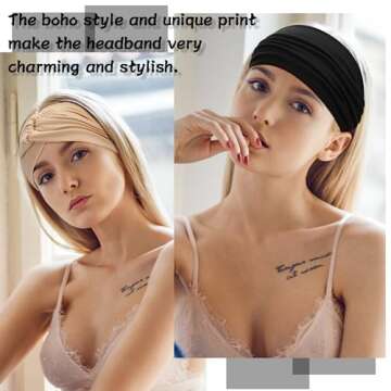 S&N Remille Wide Headbands - Stylish Comfort for Women