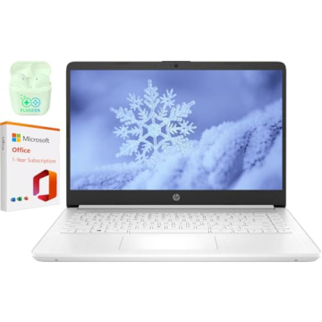 HP 14" LED Business Laptop Computer, 16GB RAM 320GB Storage (64GB eMMC+256GB SD Card), Intel Quad-Co...