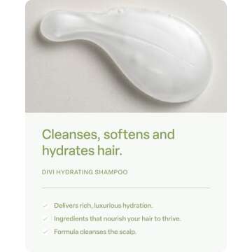 divi Hydrating Shampoo for Women and Men - Gently Cleanses and Removes Scalp Buildup - Hydrates, Str...