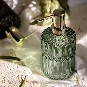 Clear Glass Soap Dispenser with Stylish ABS Pump - EMPO