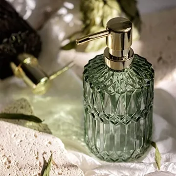 Clear Glass Soap Dispenser with Stylish ABS Pump - EMPO