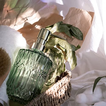 Clear Glass Soap Dispenser with Stylish ABS Pump - EMPO