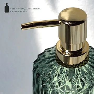 Clear Glass Soap Dispenser with Stylish ABS Pump - EMPO