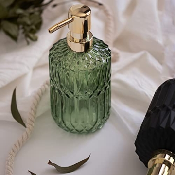 Clear Glass Soap Dispenser with Stylish ABS Pump - EMPO