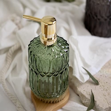 Clear Glass Soap Dispenser with Stylish ABS Pump - EMPO