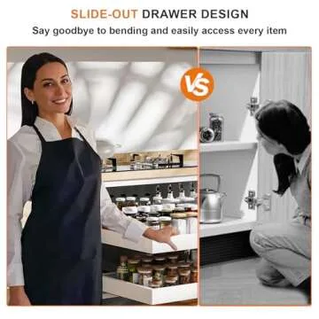 Expandable Pull Out Cabinet Organizer for Kitchen Storage