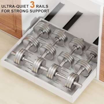 Expandable Pull Out Cabinet Organizer for Kitchen Storage