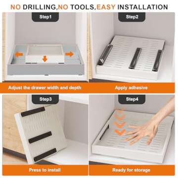 Expandable Pull Out Cabinet Organizer for Kitchen Storage