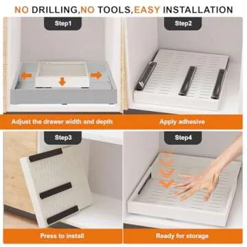 Expandable Pull Out Cabinet Organizer for Kitchen Storage